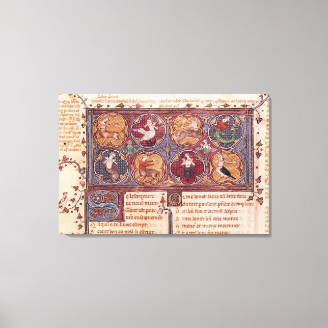 Metamorphosen von Ovid Moralize Leinwanddruck (Vorderseite)