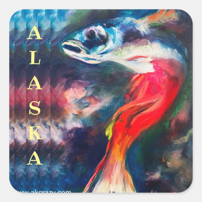 Metamorphosis _ALASKA Square Sticker (Vorderseite)