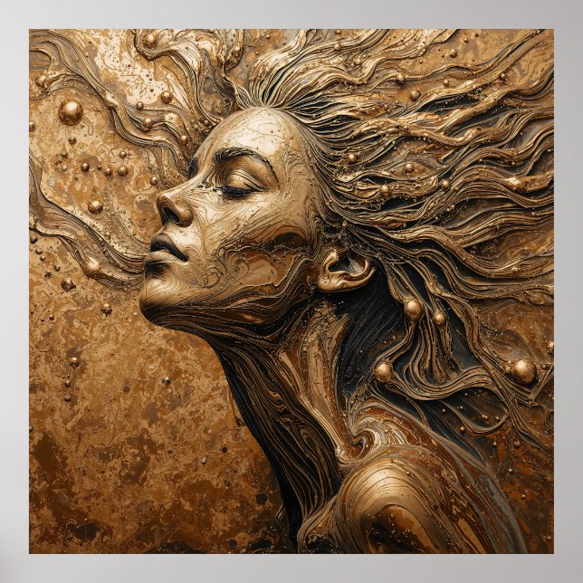 “Metamorphosis of Light” – A Surreal Portrait Poster (Vorne)