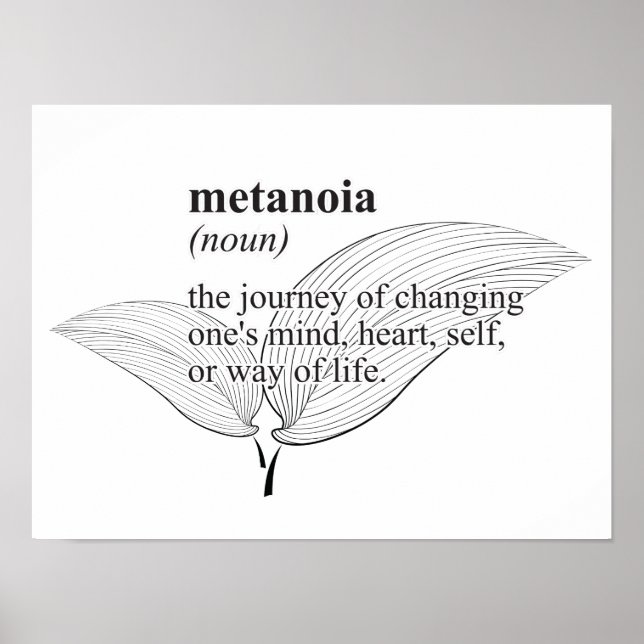 Metanoia Isnpirational Poster (Vorne)