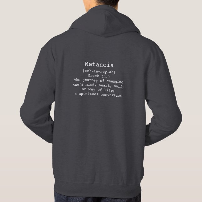 Metanoia Men Hoodie (Rückseite)