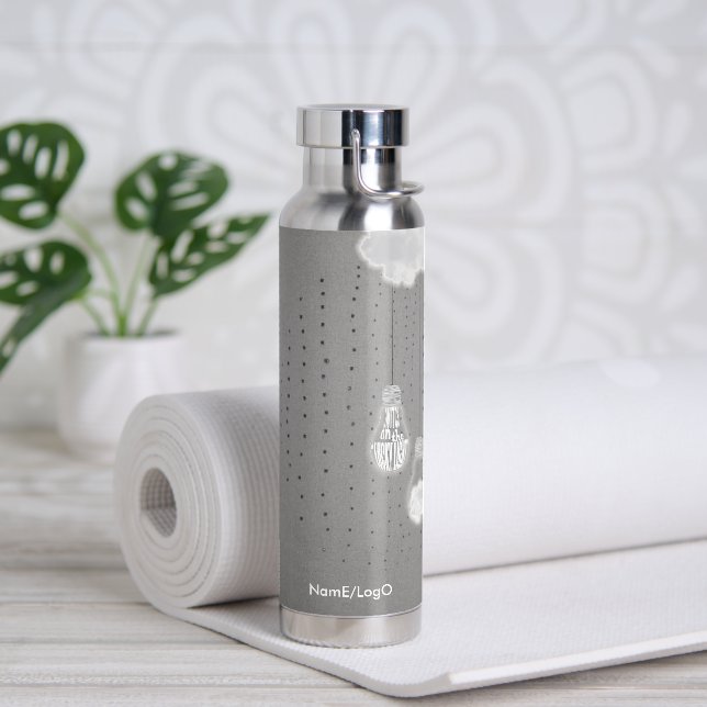 Metapher_4_Glückslicht einschalten Trinkflasche (Yoga)