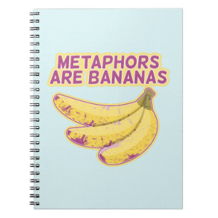 Metapher Funny Typografy Notizblock