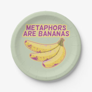 Metapher Funny Typografy Pappteller