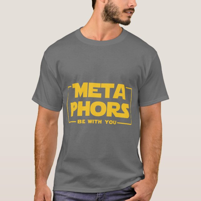 Metaphern seien mit dir Englischlehrer-Geschenk lu T-Shirt (Vorderseite)