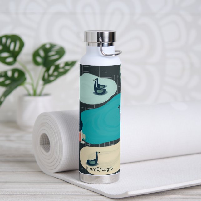 metaphor_17_a girl in the tarn trinkflasche (Yoga)