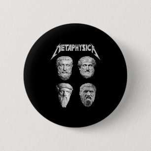 Metaphysica Sokrates Plato Aristoteles Philosopher Button