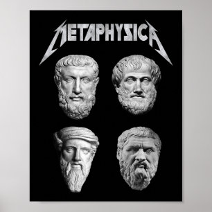 Metaphysica Sokrates Plato Aristoteles Philosopher Poster