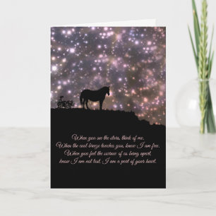Metaphysical Spiritual Sympathy Card with Horse Karte