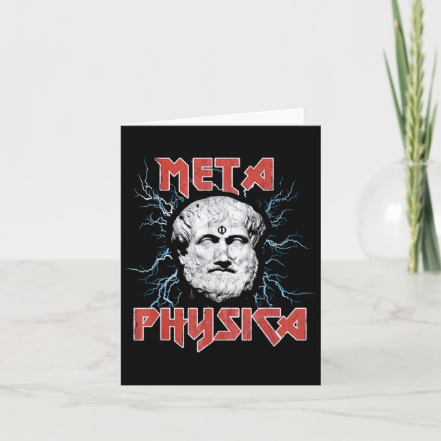 Metaphysik Aristoteles Metaphysik Frühgriechischer Karte (Vorderseite)