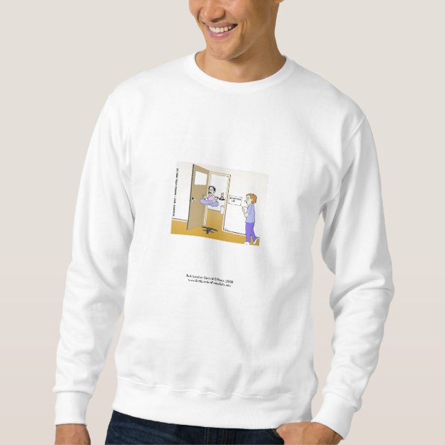 Metaphysik Labrador Klassischer Cartoon Sweatshirt (Vorderseite)