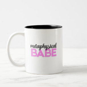 metaphysische Babe fette rosa Schrift-Typografie Zweifarbige Tasse