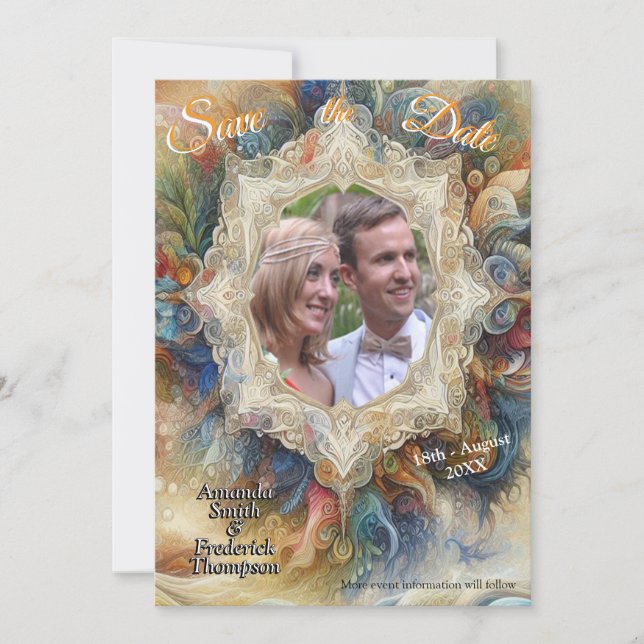 Metaphysische zeitlose spirituelle Fantasy Themes Einladung (Vorderseite)