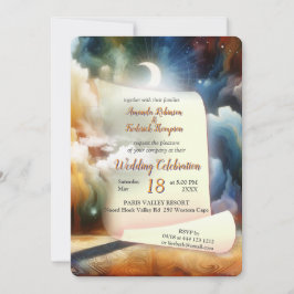 Metaphysische zeitlose spirituelle Fantasy Themes Einladung