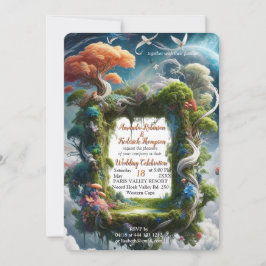 Metaphysische zeitlose spirituelle Fantasy Themes Einladung