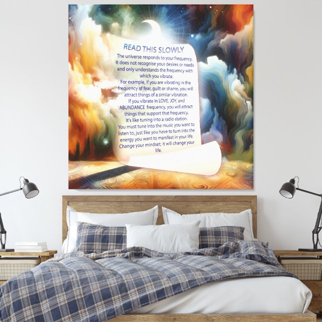 Metaphysische zeitlose spirituelle Fantasy Themes Leinwanddruck (Insitu (Schlafzimmer))