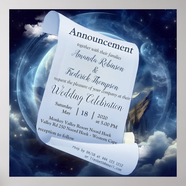 Metaphysische zeitlose spirituelle Fantasy Themes Poster (Vorne)