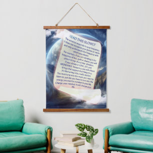 Metaphysische zeitlose spirituelle Fantasy Themes Wandteppich Mit Holzrahmen