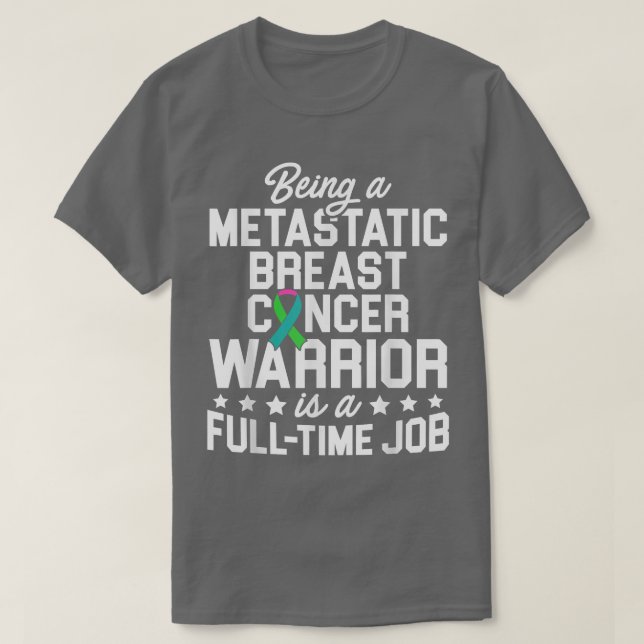 Metastasierte Brustkrebserkrankung Behandlung von  T-Shirt (Design vorne)