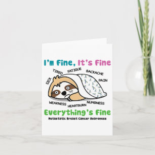 Metastasiertes Brustkrebs Bewusstsein, dass ich gu Karte