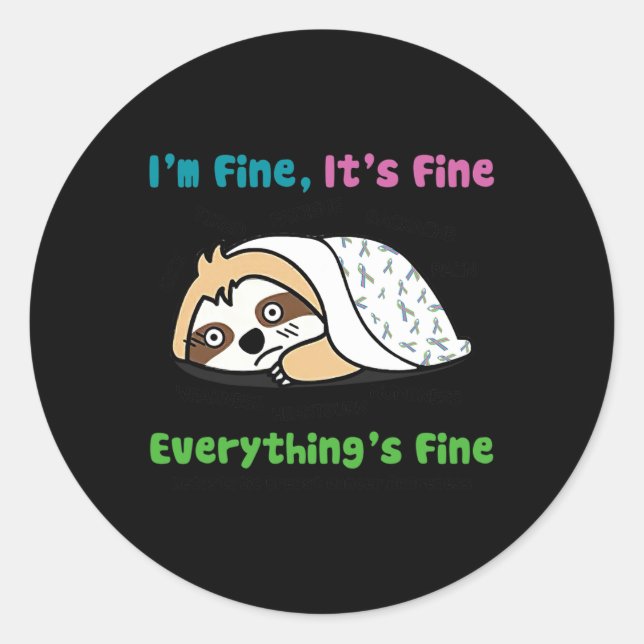 Metastasiertes Brustkrebs Bewusstsein, dass ich gu Runder Aufkleber (Vorderseite)