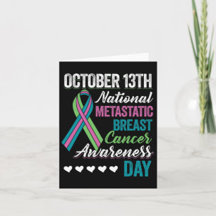 Metastatic Breast Cancer Awareness Day 13. Oktober Karte