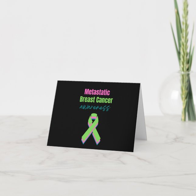 Metastatic Breast Cancer Awareness  Karte (Vorderseite)
