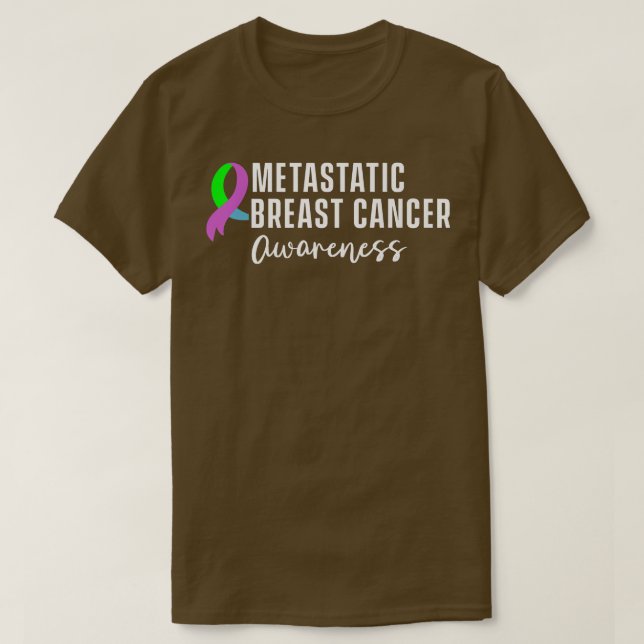 Metastatic Breast Cancer Awareness Warrior 2266 T-Shirt (Design vorne)