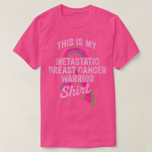 Metastatic Breast Cancer Awareness Warrior 2269 T-Shirt (Design vorne)
