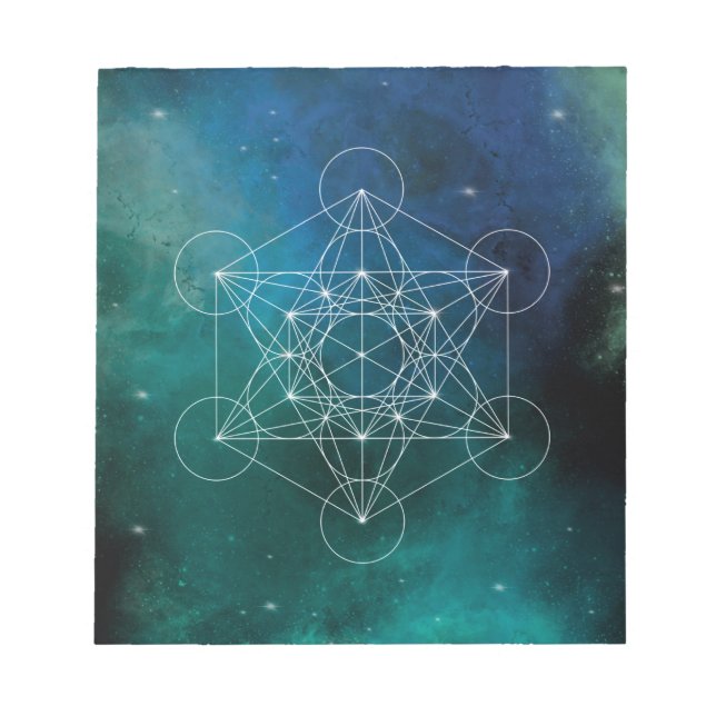 Metatron, Chakra, Zen, geometrisch heilig, Engel,  Notizblock (Vorderseite)