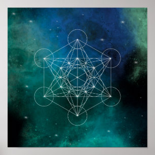 Metatron, Chakra, Zen, geometrisch heilig, Engel, Poster