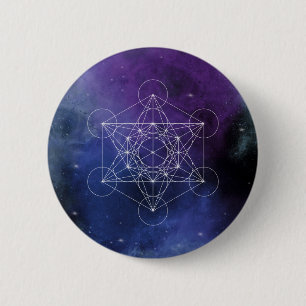 Metatron, Chakra, Zen, heilige Geometrie, Geometri Button