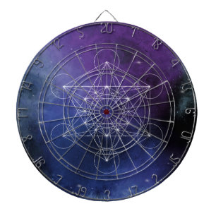 Metatron, Chakra, Zen, heilige Geometrie, Geometri Dartscheibe