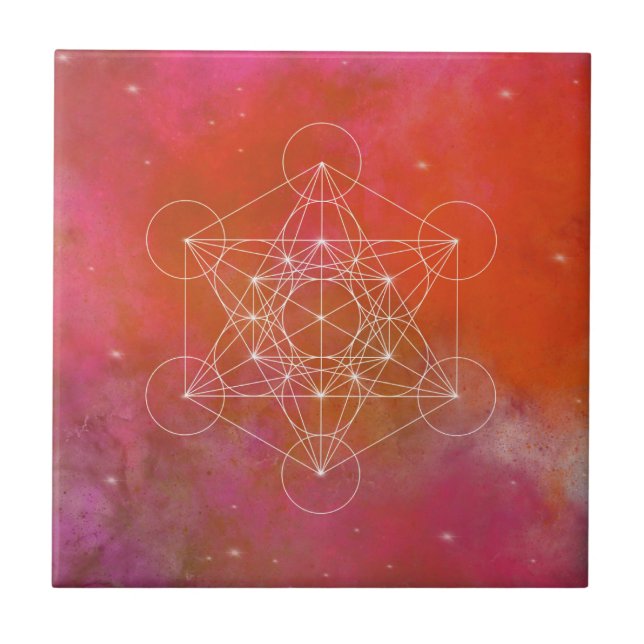 Metatron, Chakra, Zen, sakrale geometrische, Fliese (Vorderseite)