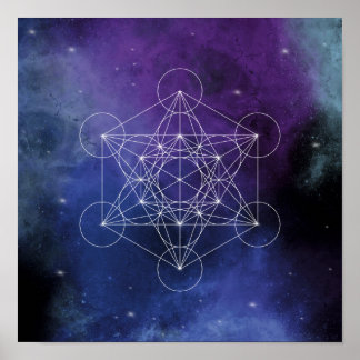 Metatron, Chakra, Zen, sakrale geometrische, geome Poster