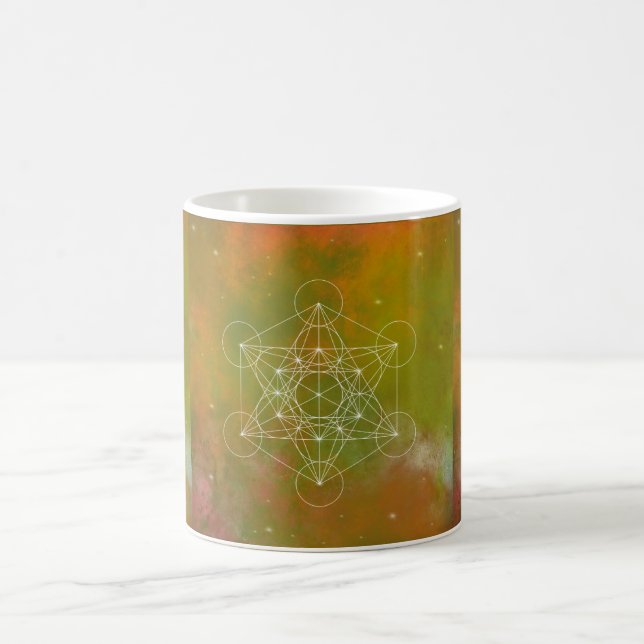 Metatron, Chakra, Zen, sakrale geometrische, Kaffeetasse (Mittel)