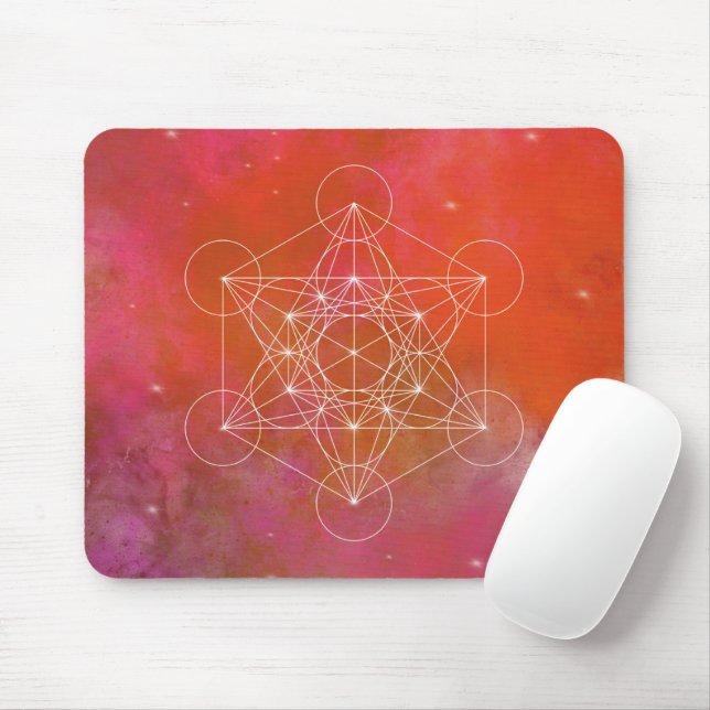Metatron, Chakra, Zen, sakrale geometrische, Mousepad (Mit Mouse)