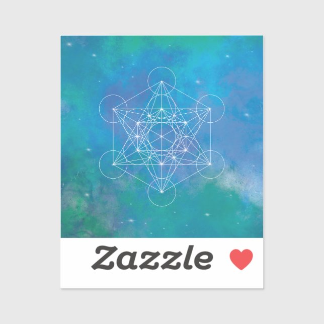 Metatron, Chakra, Zen, sakraler geometrischer, Eng Aufkleber (Blatt)