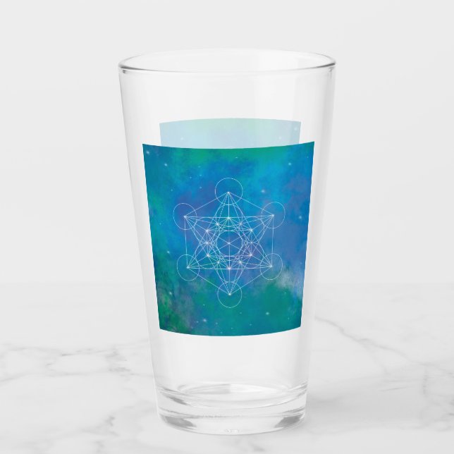 Metatron, Chakra, Zen, sakraler geometrischer, Eng Glas (Vorderseite)