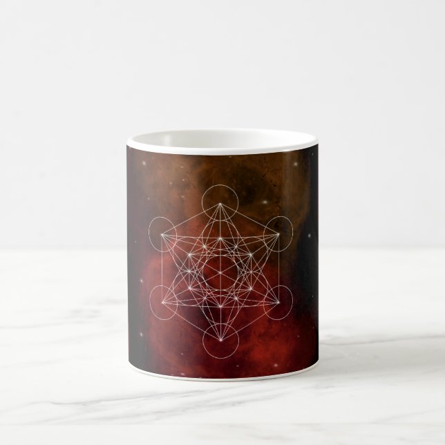 Metatron, Chakra, Zen, sakraler geometrischer, Eng Kaffeetasse (Mittel)