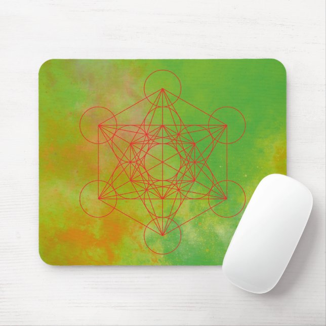 Metatron, Chakra, Zen, sakraler geometrischer, Eng Mousepad (Mit Mouse)