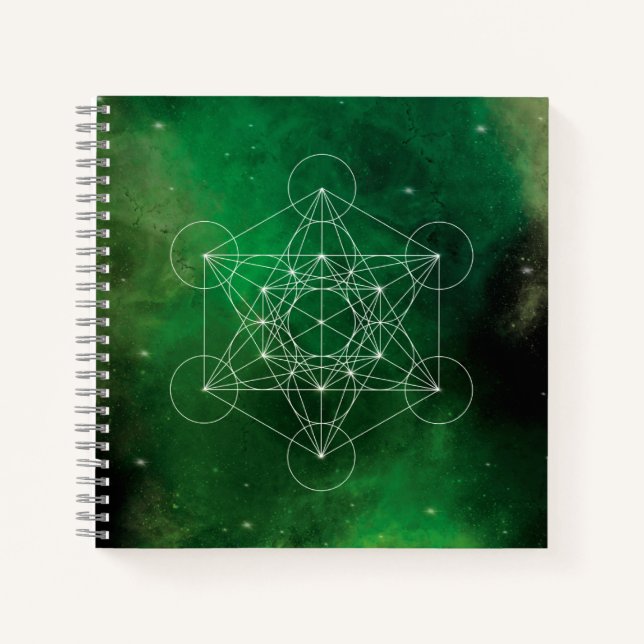 Metatron, Chakra, Zen, sakraler geometrischer, Eng Notizbuch (Vorderseite)