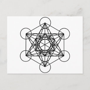 Metatron Cube Postkarte