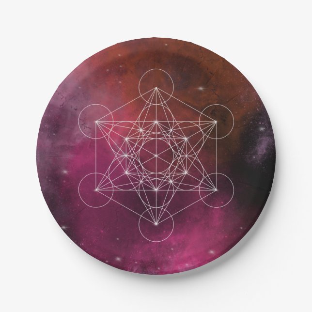 Metatron Erzengel Zen Pappteller (Vorderseite)