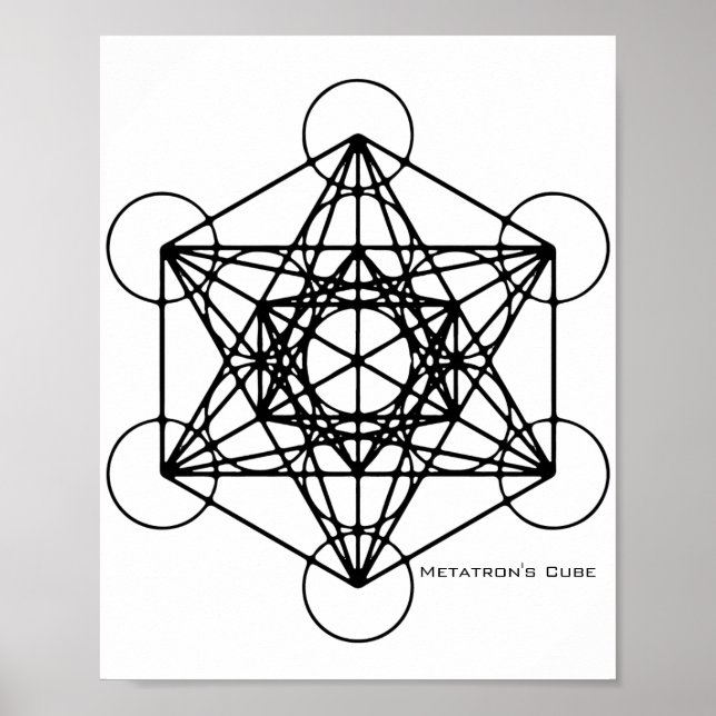 Metatron-Kubikplakat Poster (Vorne)