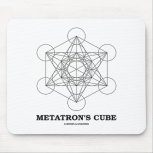 Metatron-Kubus (Heilige Geometrie) Mousepad