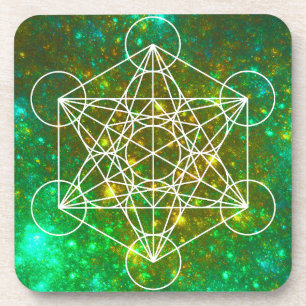 Metatron-Kubus, Heilige Geometrie, spirituelles Sy Getränkeuntersetzer