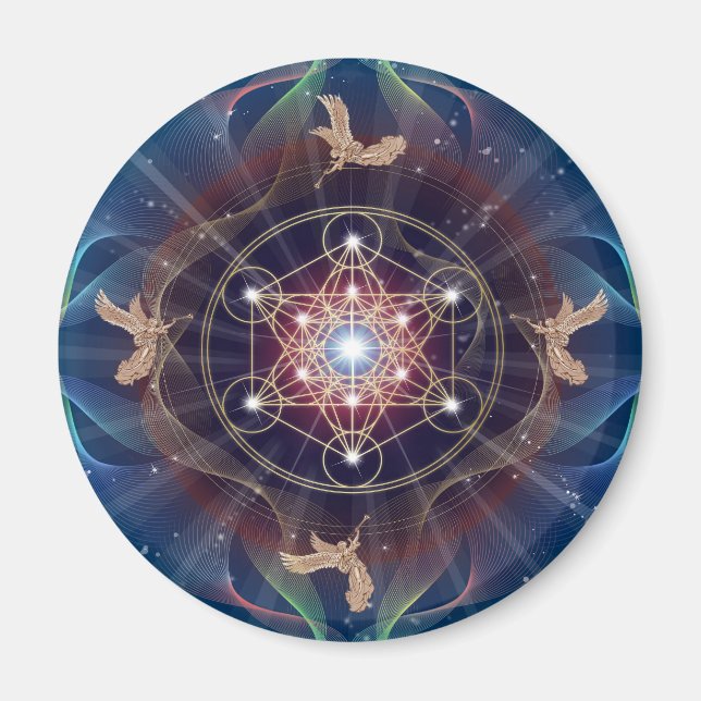 Metatron-Kubus - Merkabah Magnet (Vorne)