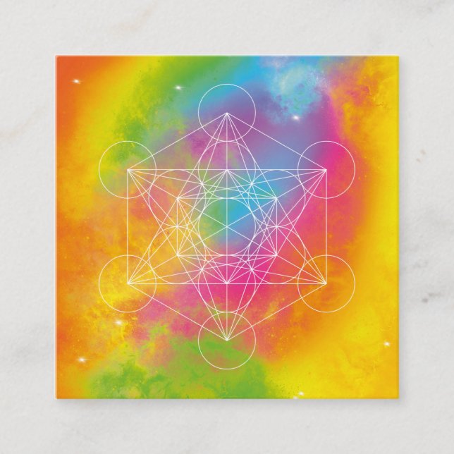 Metatron Quadratische Visitenkarte (Vorderseite)