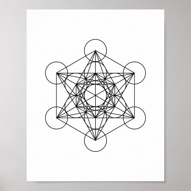 Metatron Sacred Geometry Wall Art Poster (Vorne)